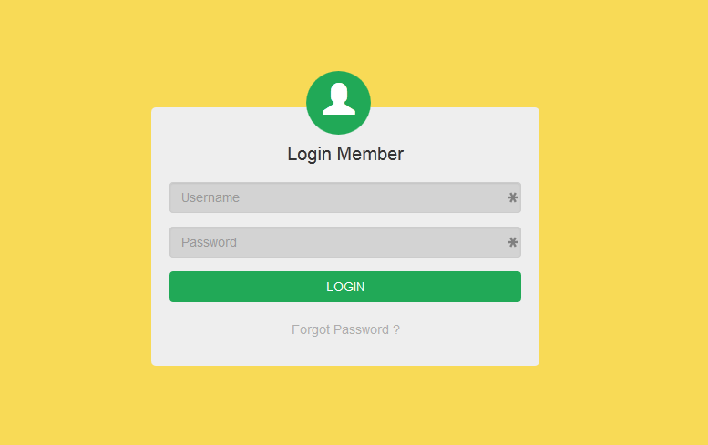 belajar bootstrap login